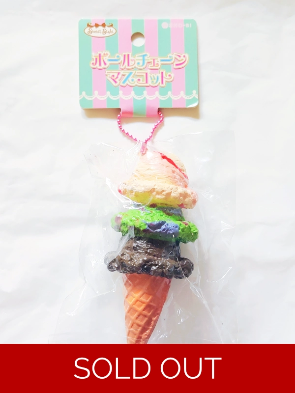 Sweet Style Squishy Ice Cream Ball Chain